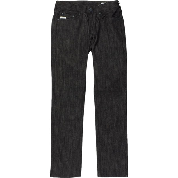 Bullhead Denim Co. Dillon Skinny Dark Wash - Pantalones vaqueros para hombre, color negro, 28 W x 30 L Bullhead Denim Co. Ajustado