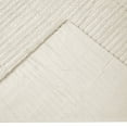 thumbnail image 4 of Better Trends 26"x 26" Euro Pillow Sham 100% Cotton Pillow Cover Stripe Design Machine Washable (Ivory) Jullian Collection, 4 of 4