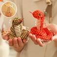 thumbnail image 3 of BAELLERT Snake Zodiac Plush Keychain Cute Lucky Bag Charm Pendant for Girls Boys New Year Cute Lucky Festival Snake Key Ring, 3 of 8