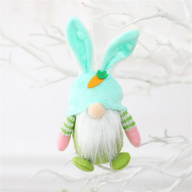 Gnomo de Pascua | Adorno de Pascua de Algodón de 18 X 7,6 Cm | Centro de Mesa Festivo de Primavera | Decoración para Fiestas | Decoración Navideña para El Hogar y La Oficina | Idea de Regalo de Pascu