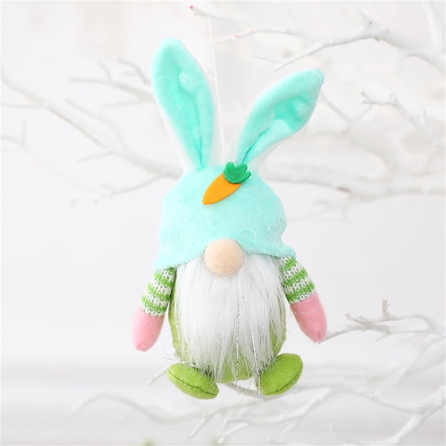 Gnomo de Pascua | Adorno de Pascua de Algodón de 18 X 7,6 Cm | Centro de Mesa Festivo de Primavera | Decoración para Fiestas | Decoración Navideña para El Hogar y La Oficina | Idea de Regalo de Pascu