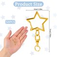 thumbnail image 4 of Set of 50 Alloy Star Shaped Keychain Clips Pendant with Jump Rings Accessory for Crafting and Keychains Outfits, 4 of 9