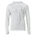 thumbnail image 2 of SCALES Men's Banaza Hooded Long Sleeve Performance Shirt White, Grey, XLarge Hoodie, 2 of 6