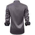 thumbnail image 4 of Camisa de vestir J.VER para hombre, sin arrugas, corte regular, gris, 4 of 7