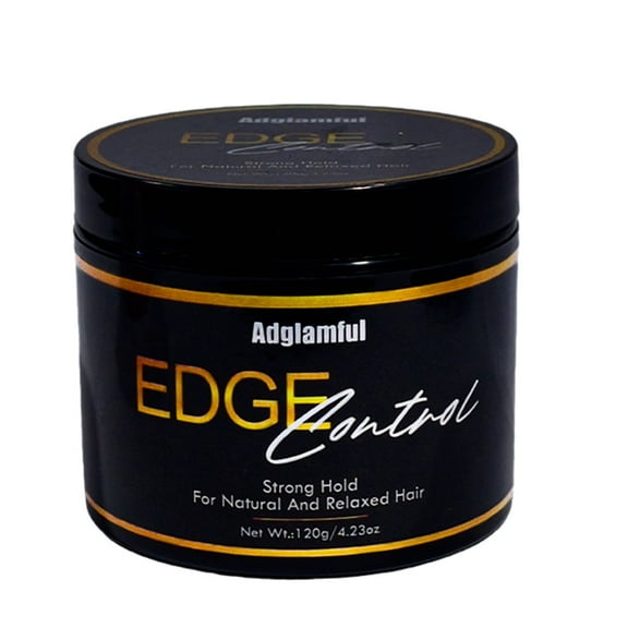 Adglamful Edge Control Braid Gel for Natural and Relaxed Hair – Strong Hold, Non-Greasy, No Flaking, Adds Shine and Smooth Finish, Long-Lasting Styling Formula, 120g/4.23oz