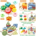 thumbnail image 6 of Stacking Toys for Toddlers 1-3 Montessori Shape Sorter Baby Toys 12-18 Months Wooden Block Educational Puzzle Toys for Kids Girls Boys 1 2 3 4 Year Old Preschool Learning Gifts, 6 of 6