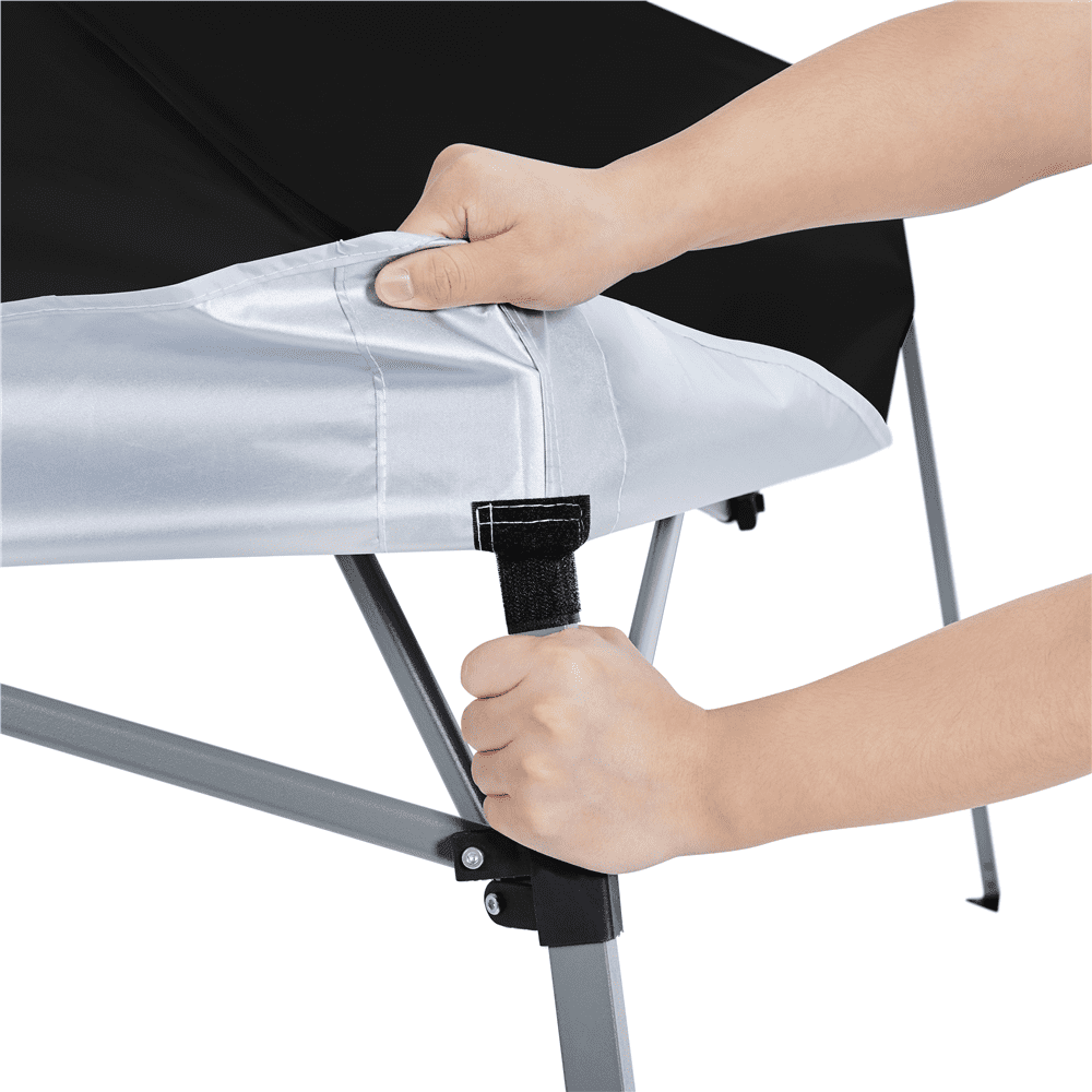 Renwick 10×10 ft Pop-up Canopy Tent w/ Side Panel, Black