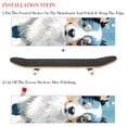 thumbnail image 2 of Pixel Dog Emery Surface Skateboard Grip Tape Stickers (Pack of Two) - 8.8x32.6in/22.4x83 cm PVC Back Material, 2 of 5