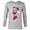 Athletic Heather, variant on Santa Minnie Mouse Holiday - Long Sleeve T-Shirt for Men -Customized-Athletic Heather