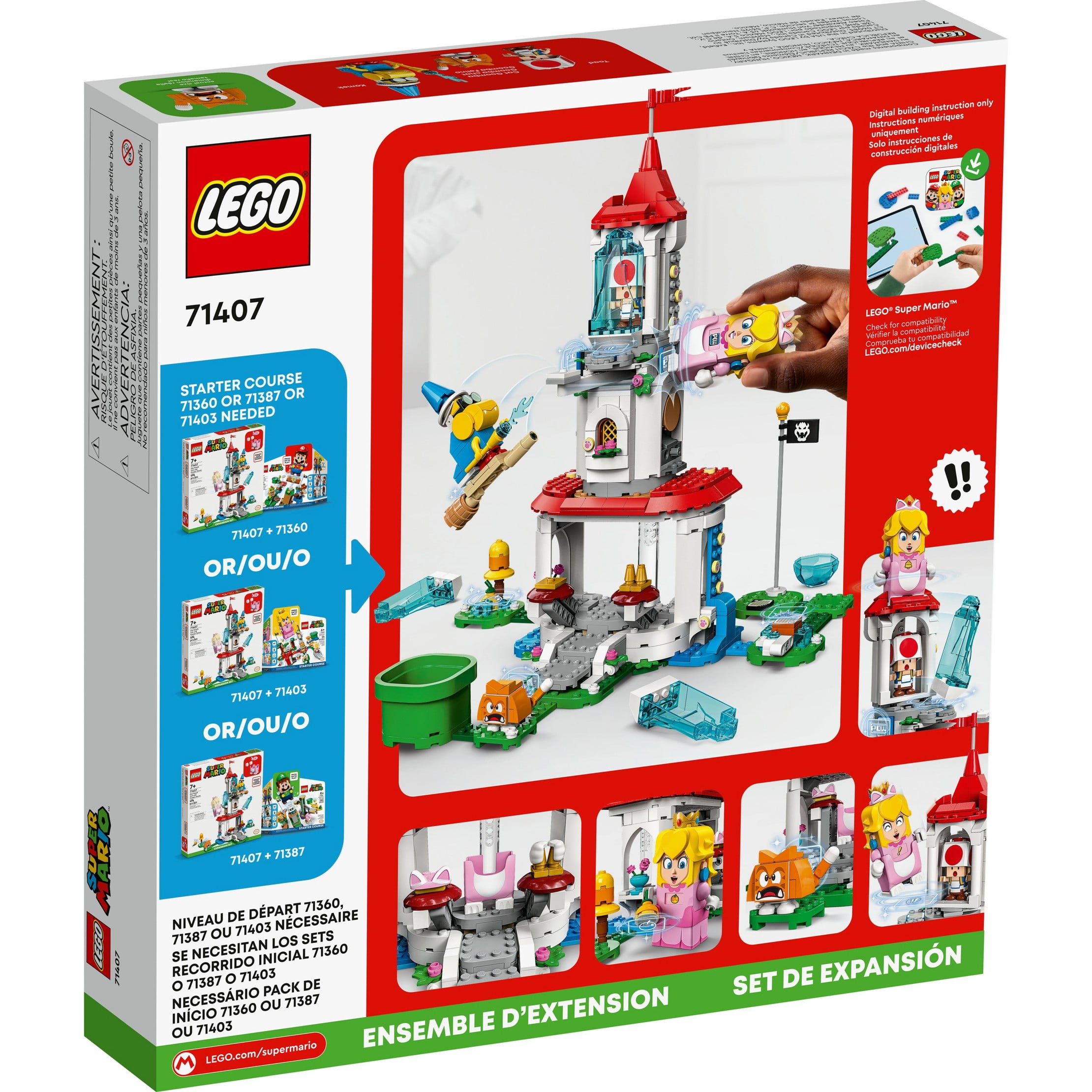 Super Mario Cat Peach Suit & Tower Expansion Set 71407 - Walmart.com