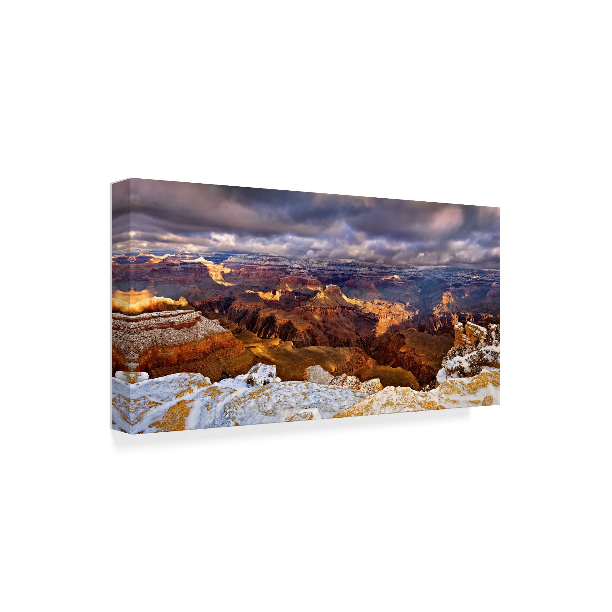 Trademark Fine Art 'Snowy Grand Canyon VI' Canvas Art by David Drost