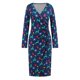 thumbnail image 3 of Vestido con estampado navideño para mujer Vestido de fiesta de año nuevo elegante y ajustado Kuymtek Azul T XL para Mujer, 3 of 9
