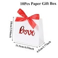 thumbnail image 3 of 10-Pack Valentine's Day Gift Boxes, Hot Stamping Love Ribbon Favor Boxes, Holiday Party Decoration Boxes, Charming "Love" Design Ideal for Valentine's Gifting, 3 of 6