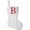 White, variant on Mini Green Knit Stocking,8.5 Inches Initial Monogram EmbroideGreen Christmas Stocking,Family Fireplace Hanging Ornament Xmas Holiday Decor Gift-Letter A~Z