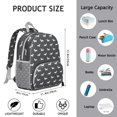 thumbnail image 6 of Dachshund Backpack Backpack for School,Cute School Bag,Schoolbag with Adjustable Shoulder Straps & Padded Back,13.8"x11.4"x6", 6 of 6