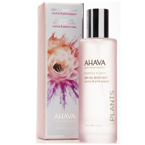 Ahava Dry Oil Body Mist, Cactus & Pink Pepper
