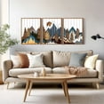 thumbnail image 2 of Hieng Botanical Flower Canvas Wall Art Set Of 3, Modern Nature Wildflower Wall Decor, Rustic Floral Wall Painting, Vintage Flowers Art Prints For Bedroom Living Room Office Decor (12X16 Inch), 2 of 5