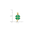 thumbnail image 2 of 14K Gold 4-Leaf Clover Enameled Pendant, 2 of 4