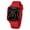 Red, variant on Digital Watches for Men Women Waterproof Unique Rectangle Watch Stopwatch Countdown Alarm Analog Silicone Strap Transparent Case