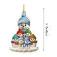 thumbnail image 3 of Christmas Decorations Hanging Ornaments, Christmas Tree Ornaments, Acrylic 2D Christmas Decorations for Home and Car, Durable Lightweight Festive Holiday Decoration, 3 of 7