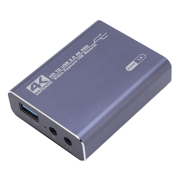 Video Capture Device, Quick Data Transfer Video Capture Card 4K 60fps for Streaming