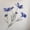 C013- Royal Blue, variant on Artificial Flower Stems, Blue Blooms, Faux Flowers, Centerpieces for Dining Table, Wedding Flowers Decorations, 36 In, 1 Pc