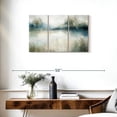 thumbnail image 3 of Elephant Stock Still Evening Waters I Wall Art - Horizontal Multi Panel Canvas - Living Room Wall Decor - Abstract Multi Panel - Beige And Blue Decor By Carol Robinson - 33" x 20", 3 of 8