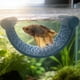 thumbnail image 5 of Hamaca flotante para Betta, accesorios para peceras, suministros para mascotas acuáticas, decoración de acuarios, de descanso flotante para Azul, 5 of 6