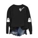 thumbnail image 2 of Heisall Womens Hoodies Halloween Print Round Neck Long Sleeve Loose Casual Sweatshirts, 2 of 8