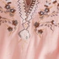 thumbnail image 4 of Ounisa Blouses for Women Dressy Casual Ruffle 3/4 Length Sleeve Womens Tops V Neck Button Loose Tshirts Trendy Summer Shirts, 4 of 5