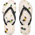 thumbnail image 2 of Cute Dogs Dachshunds Flip Flop Casual Non-slip Thong Sandals for Women Men Beach Summer Slippers, XS Indoor Outdoor, 2 of 7