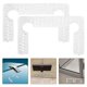 thumbnail image 3 of 40pcs Gasket Replacement Kit For Hinges Rubber Pads For Glass Door Shower Door Hinge Part, 3 of 3