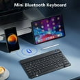 thumbnail image 3 of Bluetooth Wireless Keyboard Mini Keyboard For Laptop Tablet Phone ipad Rechargeable Gaming Keyboard For Android iOS Windows, 3 of 9