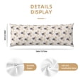 thumbnail image 3 of Lsque Hippos Driving A Car Body Pillow Case Cover,Ultra-Soft Microfiber Bed Pillow Cases 20x54 inches,Elegant Bedding,Breathable Durable Pillow Cover with Envelope Closure, 3 of 8