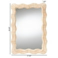 thumbnail image 4 of bali & pari Hasana Boho Wall Mirror, Handwoven Scallop Natural Rattan, Natural, 4 of 4