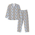 thumbnail image 1 of Fotbe Cute Sloth Pijama de Hombre con Estampado de Manga Larga, Conjunto de 2 Piezas, Ropa de Dormir Suave y Cómoda con Bolsillos-X-Large, 1 of 7