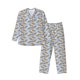 thumbnail image 1 of Balery Cute Sloth Pijama para Hombre de Dos Piezas con Manga Larga, Conjunto de Dormir y Descanso Suave con Bolsillos-Small, 1 of 7