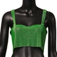 thumbnail image 4 of Sngxgn V Collar Neck Tops for Women Summer Sleeveless Camisole Tank Tops Casual Short Sleeve V-Neck Shirt(Green,One Size), 4 of 6