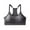 Black, variant on Women's Racerback Sports Bra - Seamless Wireless, Moderate Support, Moisture Wicking Breathable, One Size (S-L), Gray for Yoga, Everyday Wear