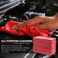 thumbnail image 3 of Simpli-Magic 79101 Shop Towels, 14"x12", 50 Pack, Cotton, Red, 3 of 8