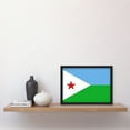 thumbnail image 2 of Djibouti National Flag Patriotic Vexillology World Flags Country Region Poster Artwork Framed Wall Art Print A4, 2 of 4