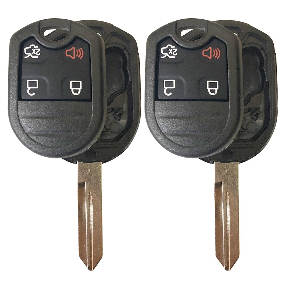 2 Uncut Replacement Keyless Entry Remote Head Key Fob for Ford 2011-2015 F-150