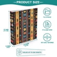 thumbnail image 3 of FORMRS 3 Ring Binder 1.5 inch with Pockets Set of 2 Clip Board 200 Sheets Capacity, Orange Geometric, 3 of 8