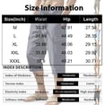 thumbnail image 4 of Linen Capri Pants for Men Big and Tall Classic Straight Leg Cargo Capris Elastic Waist Pull On Cropped Lounge Pants Light Blue 3XL, 4 of 9