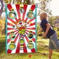 thumbnail image 4 of Clown Throwing Hanging Flags Sandbag Game Flags Funny Outdoor Throwing Game Circus Troup Sandbag Game Flags (3pcs Random Color Sandbags Number 6 Style), 4 of 7