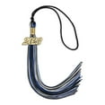 thumbnail image 2 of Black/Royal Blue/Silver Mixed Color Graduation Tassel with Gold Date Drop, 2 of 3