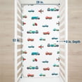 thumbnail image 5 of Wildkin Kids 100% Cotton Fitted Crib Sheet for Boys and Girls (Transportation Blue), 5 of 9