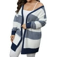 thumbnail image 1 of Wyzesi Cute Fall Sweaters for Women Trendy Fall Long Cardigans for Women Batwing Sleeve Open Front Ribbed Knit Oversized Cardigan Sweaters, 1 of 7