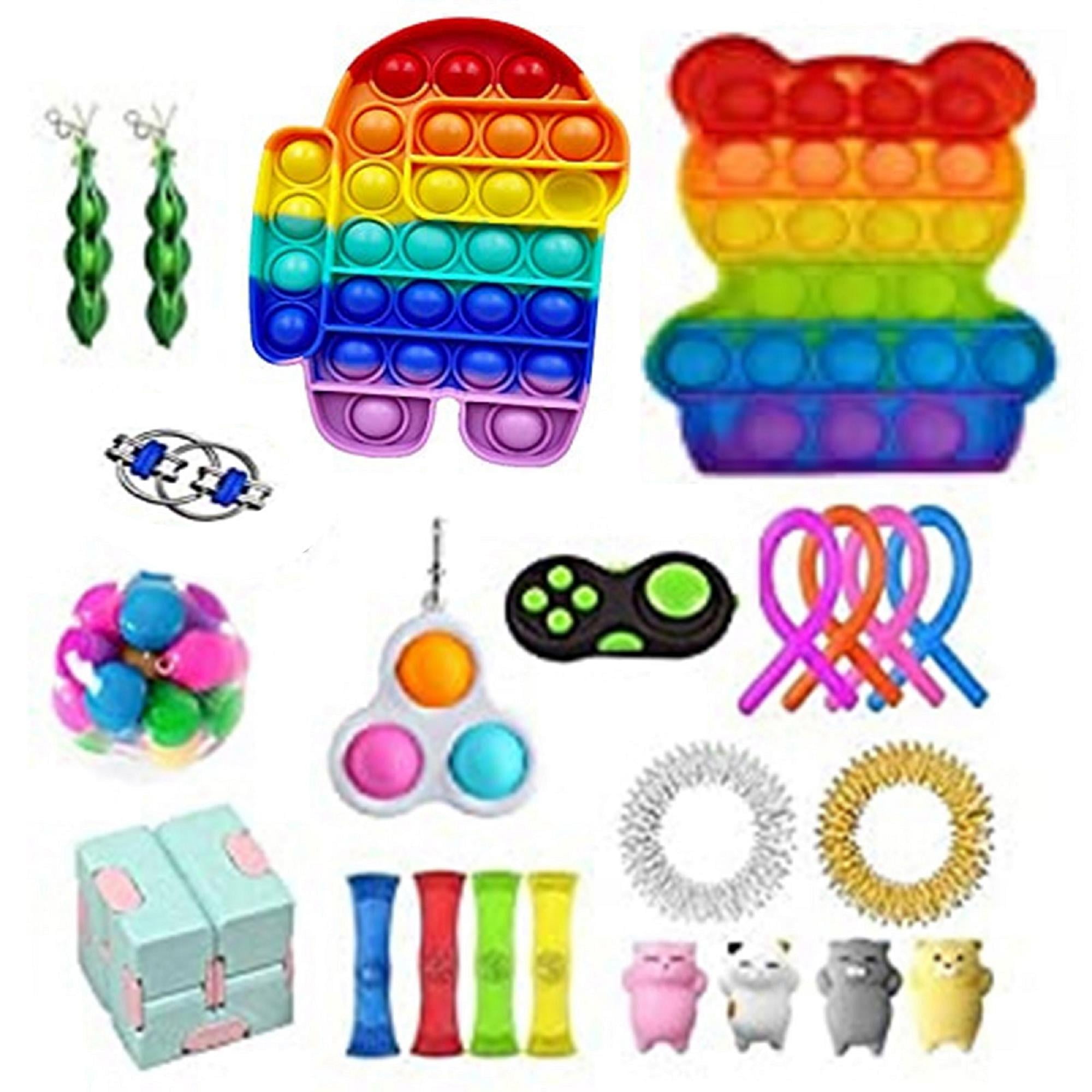 Details about   23Pack Fidget Toy Set Sensory Stress Relief Toys Push Pop Bubble Toy for Kids AU 