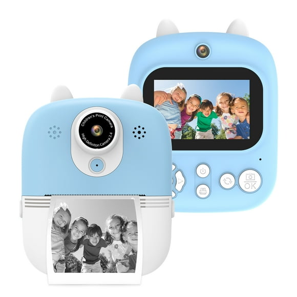 Andoer-2 Label printer,3-in-1 Instant 3 Paper Rolls Instant Camera 2.4-inch Ips Camera 2.4-inch Lenses 12mp Label Printer Dual Lenses Print Camera Ips Screen 12mp 3 Dsfen Screen Dual Kids And